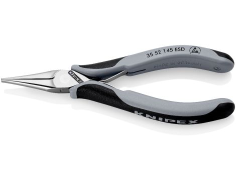 Knipex - Szczypce ESD dla elektroników, Ze złączem wsuwkowym  - 35 52 145 ESD