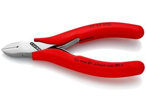 Knipex - Szczypce tnące boczne dla elektroników, Ze złączem wsuwkowym  - 77 11 115