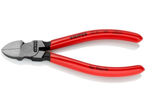 Knipex - Szczypce tnące boczne do tworzywa sztucznego - 72 01 140