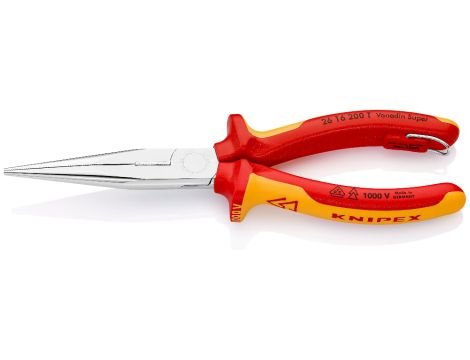 Knipex - Szczypce tnące półokrągłe, (wydłużone typu "bociani dziób")  - 26 16 200 T