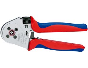 Knipex - Szczypce z matrycą czterotrzpieniową do zagniatania styków wtykowych okrągłych - 97 52 65 A