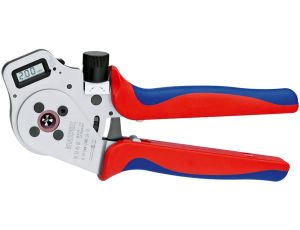 Knipex - Szczypce z matrycą czterotrzpieniową do zagniatania styków wtykowych okrągłych - 97 52 65 DG A