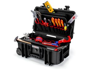 Knipex - Walizka narzędziowa 'Robust26 Move' dla monterów instalacji sanitarnych, 17-częściowa  - 00 21 33 S