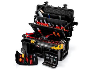 Knipex - Walizka narzędziowa 'Robust45 Move' dla elektryków, 63-częściowa  - 00 21 37