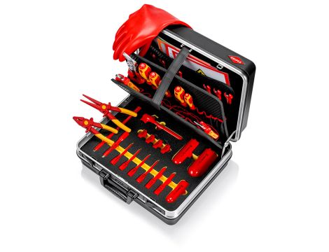 Knipex - Walizka narzędziowa "Basic" Elektromobilność, Zestaw 34-częściowy  - 00 21 05 EV