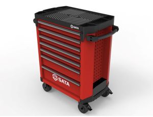 Sata - WÓZEK NARZĘDZIOWY 7 SZUFLAD ST95113G PRO CZERWONY BEZ WYPOSAŻENIA - ST95113G-R-PRO