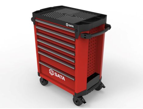 Sata - WÓZEK NARZĘDZIOWY 7 SZUFLAD ST95113G PRO CZERWONY BEZ WYPOSAŻENIA - ST95113G-R-PRO