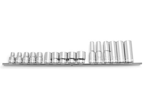 Sata - ZESTAW 16 KLUCZY NASADOWYCH 1/2" NA LISTWIE - ST09520