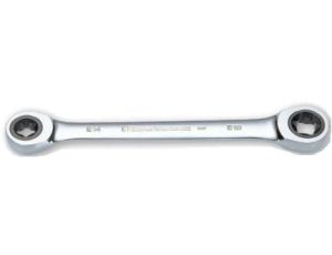 Sata - KLUCZ OCZKOWY TORX DWUSTRONNY Z GRZECHOTKĄ E20 X E24- cena wyprzedażowa - GL46504_XX