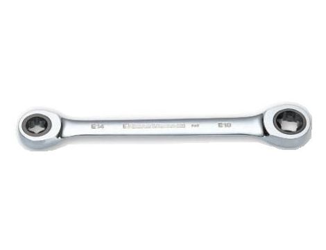 Sata - KLUCZ OCZKOWY TORX DWUSTRONNY Z GRZECHOTKĄ E6 X E8- cena wyprzedażowa - GL46501_XX