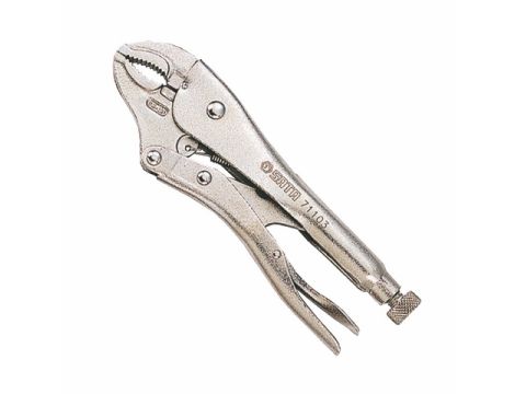 Sata - SZCZYPCE ZACISKOWE SAMOBLOKUJĄCE Z SZCZĘKAMI ZAKRZYWIONYMI 7" - ST71102ST