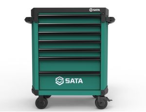 Sata - WÓZEK NARZĘDZIOWY 7 SZUFLAD ST95113G PRO ZIELONY + 299 NARZĘDZI WE WKŁADKACH  - ST09928G