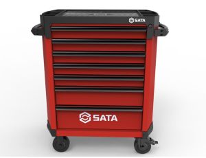 Sata - WÓZEK NARZĘDZIOWY 7 SZUFLAD ST95113G PRO CZERWONY + 368 NARZĘDZI W PIANKACH - ST95113G-R-PRO_368
