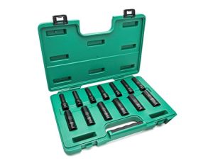 Sata - ZESTAW 13  NASADEK UDAROWYCH CIENKOŚCIENNYCH DŁUGICH 1/2