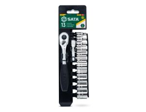 Sata - ZESTAW 13 KLUCZY NASADOWYCH 1/4