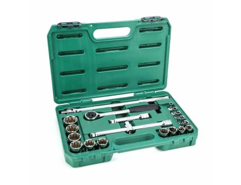 Sata - ZESTAW 20 KLUCZY NASADOWYCH 1/2" CAL - ST09087SJ