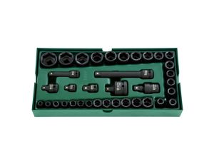 Sata - ZESTAW 36 KLUCZY NASADOWYCH UDAROWYCH 3/8” 1/2