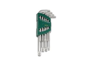 Sata - ZESTAW 9 KLUCZY TRZPIENIOWYCH TORX EXTRA DŁUGI Z KULKĄ - ST09715