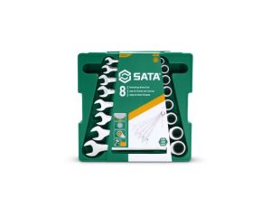 Sata - ZESTAW 8 KLUCZY PŁASKO-OCZKOWYCH Z GRZECHOTKĄ - ST08008SJ