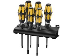 Wera - 977/6 TORX® Zestaw wkrętaków Kraftform do pobijania + wieszak, 6 części - 05024410001