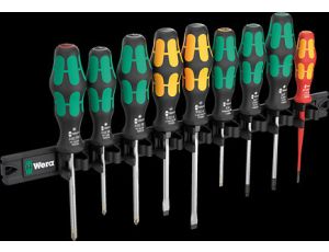 Wera - Listwa magnetyczna 9650 z zestawem wkrętaków Kraftform, 9 części - 05051012001