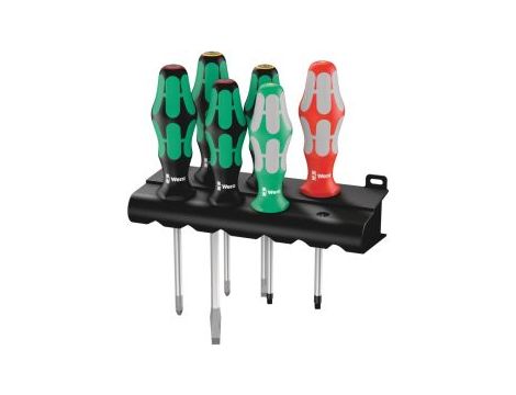 Wera - 334/368/6 Zestaw wkrętaków + wieszak, 6 części - 05347778001
