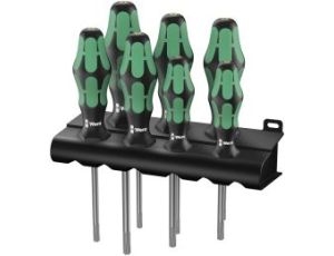 Wera - 367/7 TORX® HF Zestaw wkrętaków Kraftform z funkcją przytrzymywania + wieszak, 7 części - 05223161001