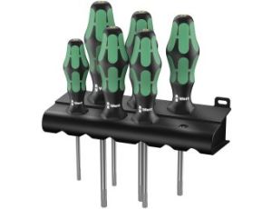 Wera - 367/6 TORX® HF Zestaw wkrętaków Kraftform z funkcją przytrzymującą + wieszak, 6 części - 05028059001