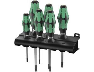 Wera - 367/6 TORX® BO Zestaw wkrętaków Kraftform + wieszak, 6 części - 05138250001