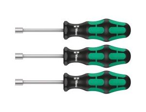 Wera - 395 HO/3 Zestaw wkrętaków nasadowych głębokich, do instalacji sanitarnych, 3 części - 05134275001