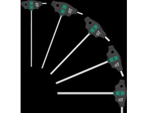Wera - 454/5 HF SHK Set 1 Zestaw wkrętaków z rękojeścią poprzeczną, z profilem Hex-Plus i funkcją przytrzymywania, 5 części - 05136070001