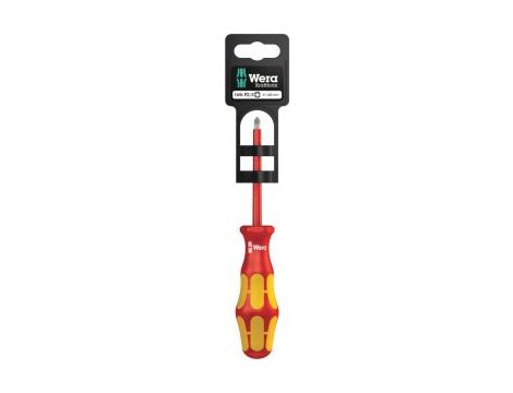Wera - 165 i PZ/S SB VDE Wkrętak krzyżowy, izolowany do wkrętów PlusMinus (Pozidriv/rowek) - 05100021001