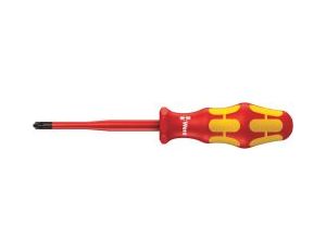 Wera - 165 iS PZ/S VDE Wkrętak krzyżowy do wkrętów PlusMinus (Pozidriv/rowek), izolowany, ze zredukowaną średnicą trzpienia - 05006466001