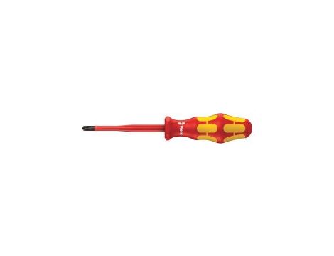 Wera - 165 iS PZ/S VDE Wkrętak krzyżowy do wkrętów PlusMinus (Pozidriv/rowek), izolowany, ze zredukowaną średnicą trzpienia - 05006466001