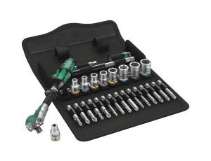 Wera - 8100 SA 6 Grzechotka Zyklop Speed 1/4' w zestawie metrycznym, 28 części - 05004016001