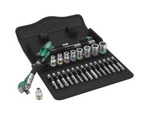 Wera - 8100 SA 9 Grzechotka Zyklop Speed 1/4' w zestawie calowym, 28 części - 05004019001