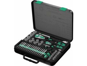 Wera - 8100 SA/SC 2 Grzechotka Zyklop Speed 1/4' i 1/2' w zestawie metrycznym, 43 części - 05160785001