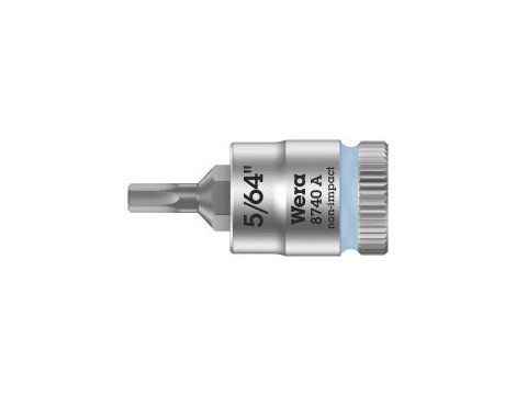 Wera - 8740 A Klucz nasadowy Zyklop 1/4' do śrub z gniazdem sześciokątnym - 05003380001