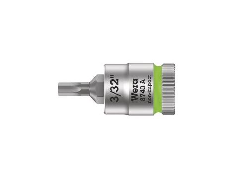 Wera - 8740 A Klucz nasadowy Zyklop 1/4' do śrub z gniazdem sześciokątnym - 05003381001