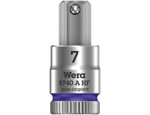 Wera - 8740 A HF Klucz nasadowy Zyklop 1/4' do śrub z gniazdem sześciokątnym HF z funkcją przytrzymywania - 05003332001