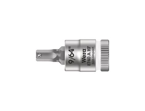 Wera - 8740 A HF Klucz nasadowy Zyklop 1/4' do śrub z gniazdem sześciokątnym HF z funkcją przytrzymywania - 05003384001