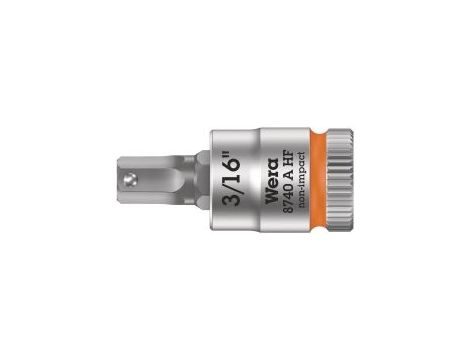 Wera - 8740 A HF Klucz nasadowy Zyklop 1/4' do śrub z gniazdem sześciokątnym HF z funkcją przytrzymywania - 05003386001