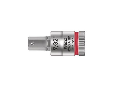 Wera - 8740 A HF Klucz nasadowy Zyklop 1/4' do śrub z gniazdem sześciokątnym HF z funkcją przytrzymywania - 05003387001