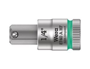 Wera - 8740 A HF Klucz nasadowy Zyklop 1/4' do śrub z gniazdem sześciokątnym HF z funkcją przytrzymywania - 05003388001