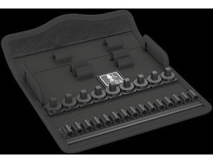 Wera - Pudełko tekstylne 9496 Zyklop Metal Push 1/4', bez wyposażenia - 05136542001