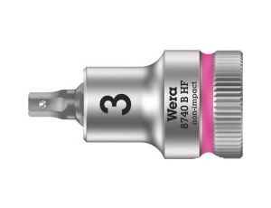 Wera - 8740 B HF Klucz nasadowy Zyklop 3/8' do śrub z gniazdem sześciokątnym HF z funkcją przytrzymywania - 05003030001