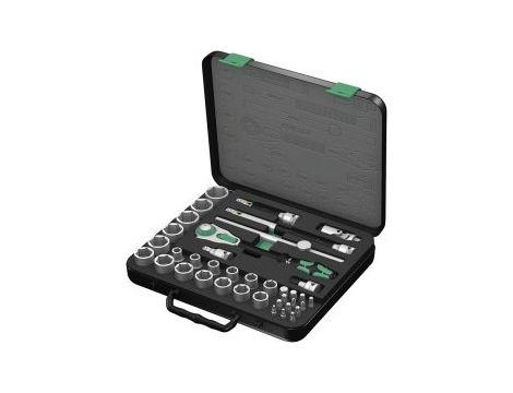 Wera - 8100 SC 4 Grzechotka Zyklop Speed 1/2' w zestawie calowym, 38 części - 05003647001