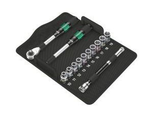 Wera - 8006 SC 1 Grzechotka Zyklop Hybrid 1/2' w zestawie metrycznym, 13 części - 05004090001
