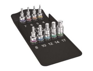 Wera - 8740 C HF 1 Zestaw kluczy nasadowych Zyklop 1/2' do śrub z gniazdem sześciokątnym z funkcją przytrzymywania, 9 części - 05004201001