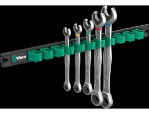 Wera - Listwa magnetyczna 9631 z zestawem kluczy płasko-oczkowych z grzechotką 6000 Joker 2, 5 części - 05020015001